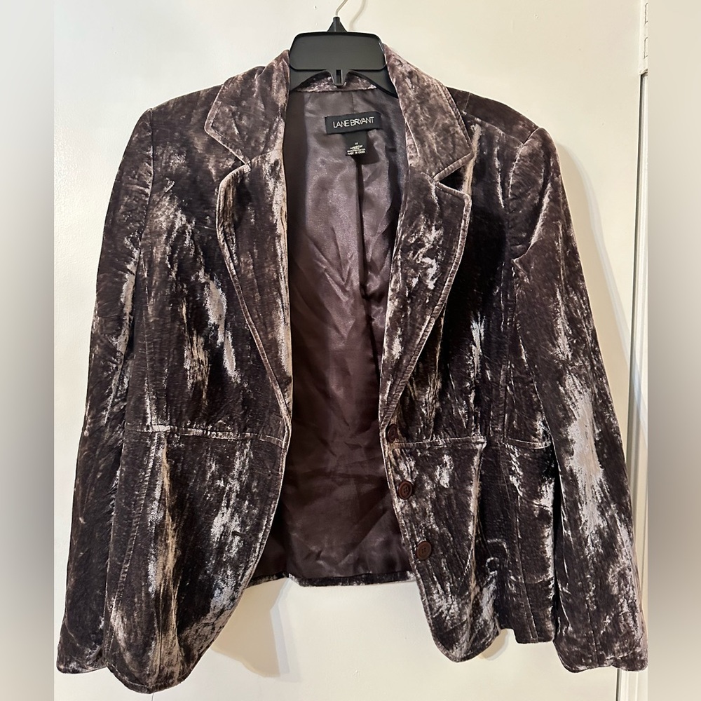 Velvet gray blazer